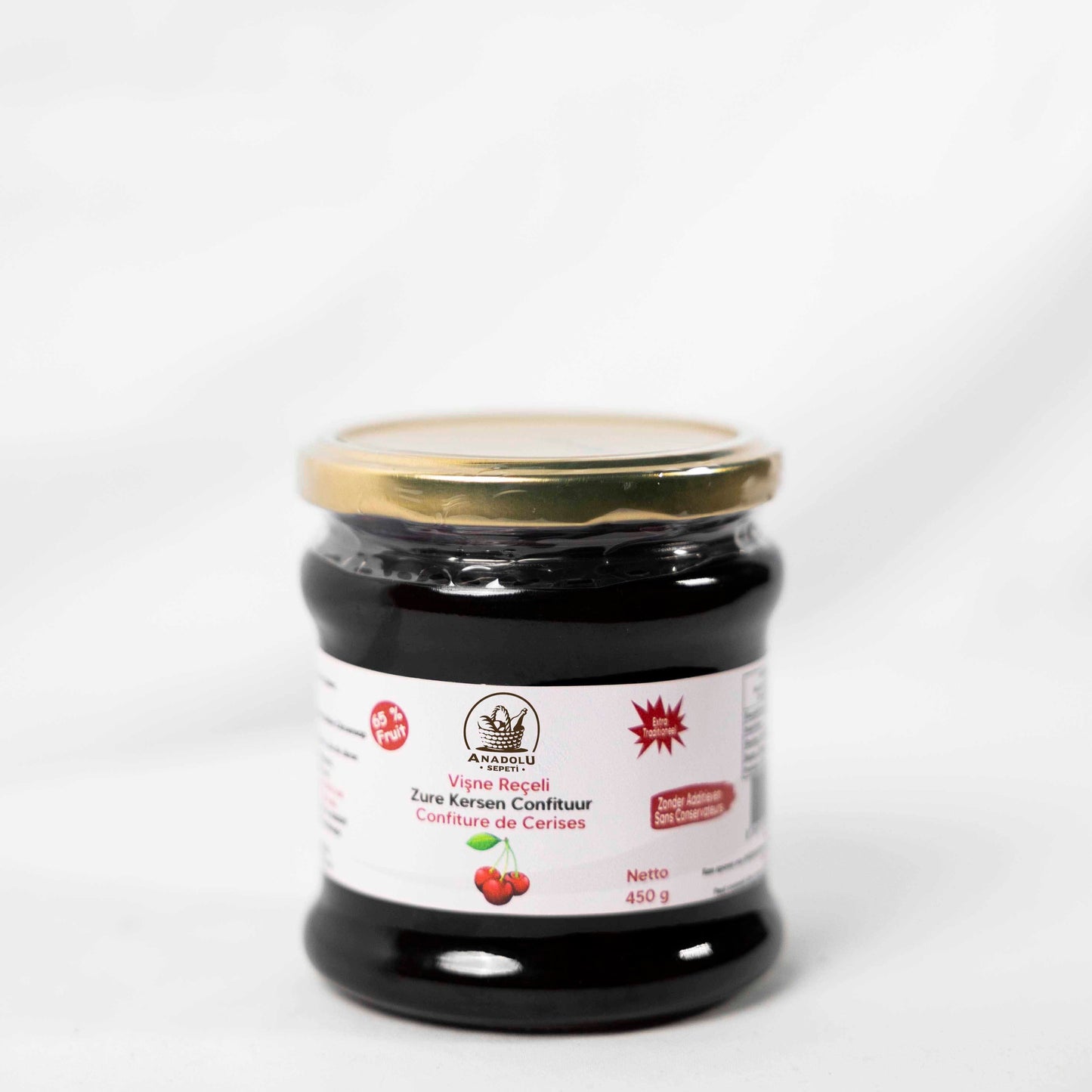 Vişne Reçeli Doğal Katkısız-Koruyucusuz % 65 Meyve Oranlı