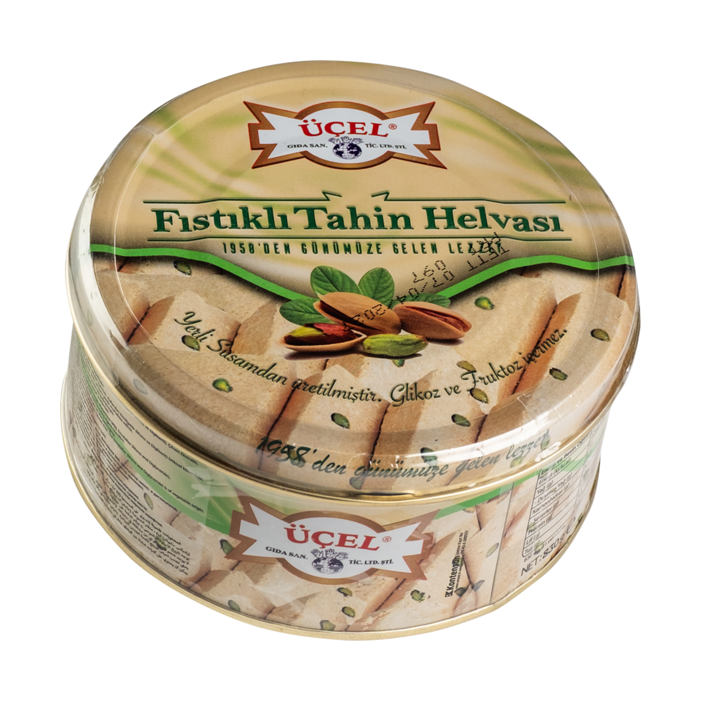 ÜÇEL Antep Fıstıklı Tahin Helvası 830 g