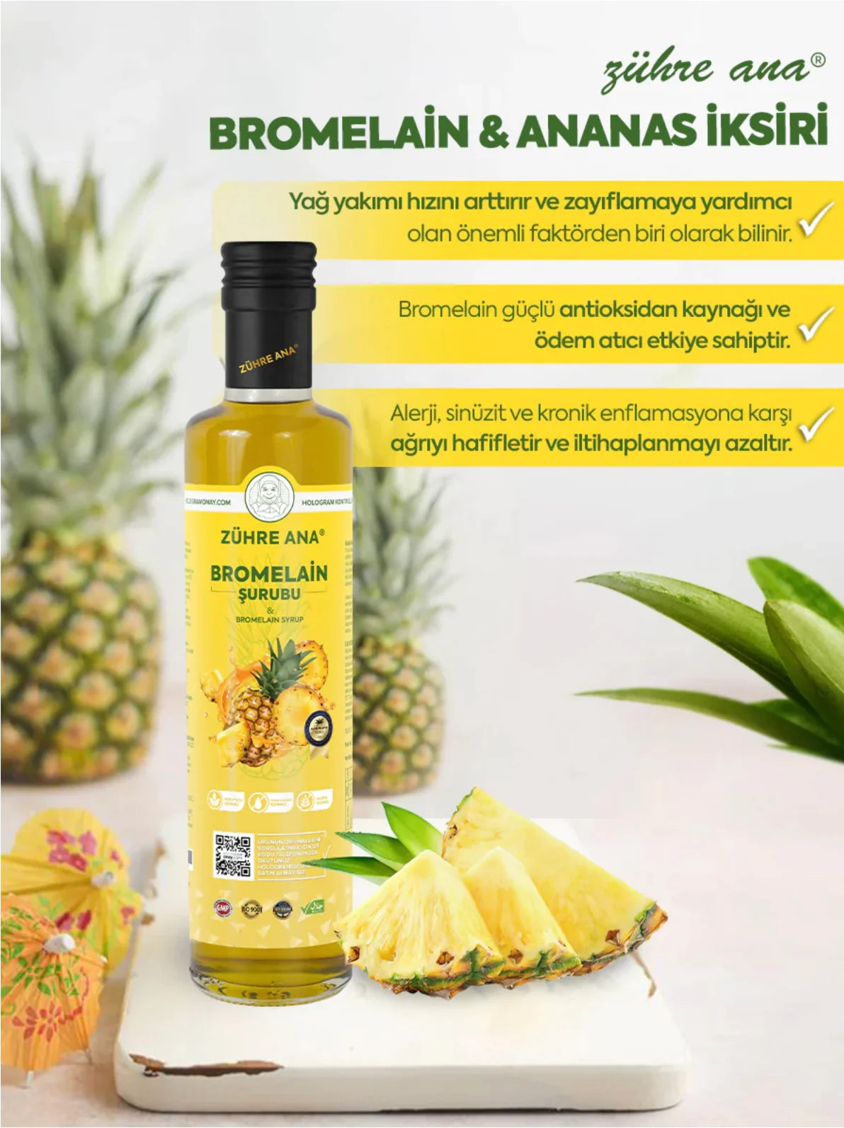 Zühre Ana Bromelain Sirup 250 ml -