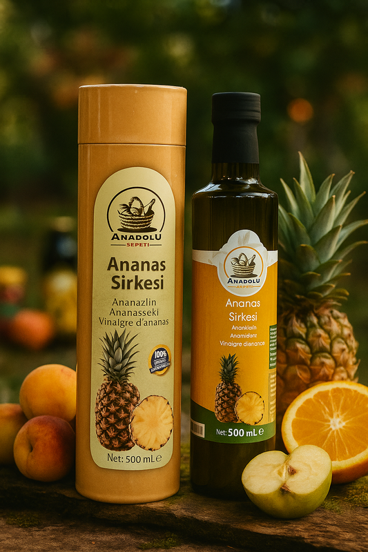 Doğal Ananas Sirkesi -Doğal Fermantasyon 500 ML