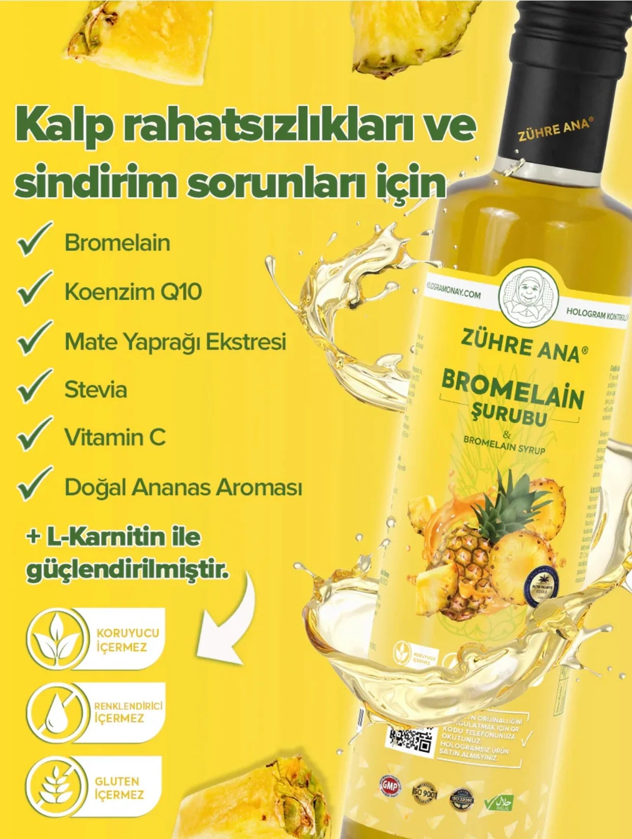 Zühre Ana Bromelain Sirup 250 ml -